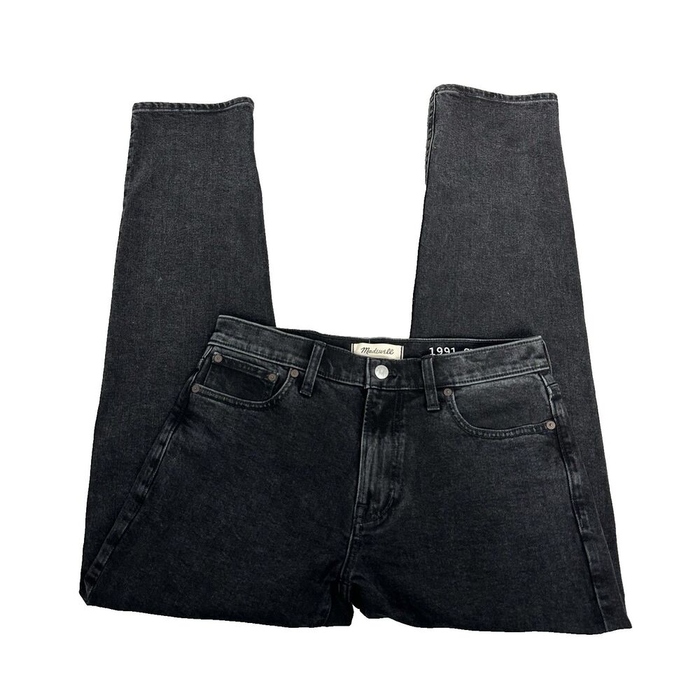 Madewell Men's 1991 Straight Jeans 30W 32L Black Denim Cotton